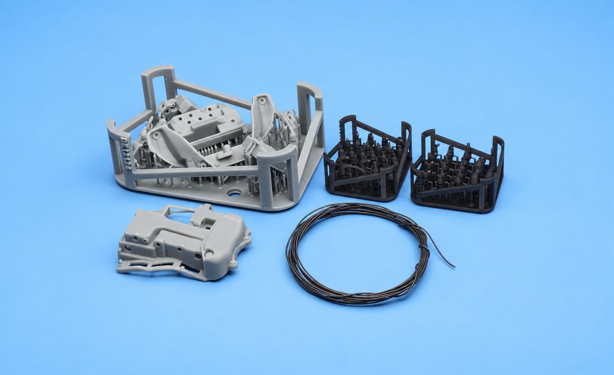 Fat Frog DE12124 YZR-M1 2007 ECM, Dashboard & Electronics Detail-Up Set