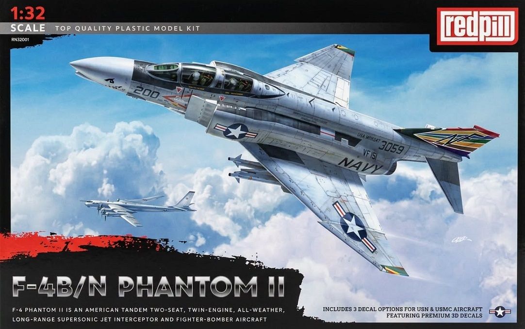 Redpill 32001 MCDONNELL DOUGLAS F-4B/N PHANTOM II Redpill 32001 MCDONNELL DOUGLAS F-4B/N PHANTOM II