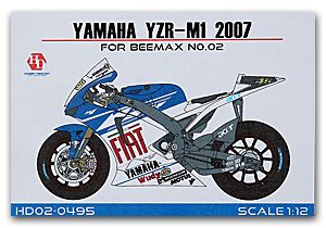 Hobby Design HD02-0495 Yamaha YZR-M1'2007 Detailing set for Beemax Hobby Design HD02-0495 Yamaha YZR-M1'2007 Detailing set for Beemax