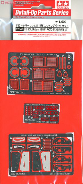 Tamiya 12640 Maclaren M23 1976 Etching Parts Set